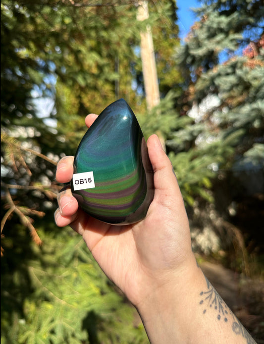 Rainbow Obsidian Freeform 15