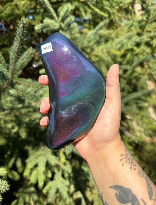 Rainbow Obsidian Freeform 32