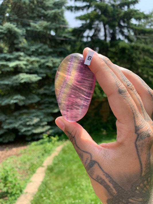 Candy Fluorite Palmstones YOU PICK