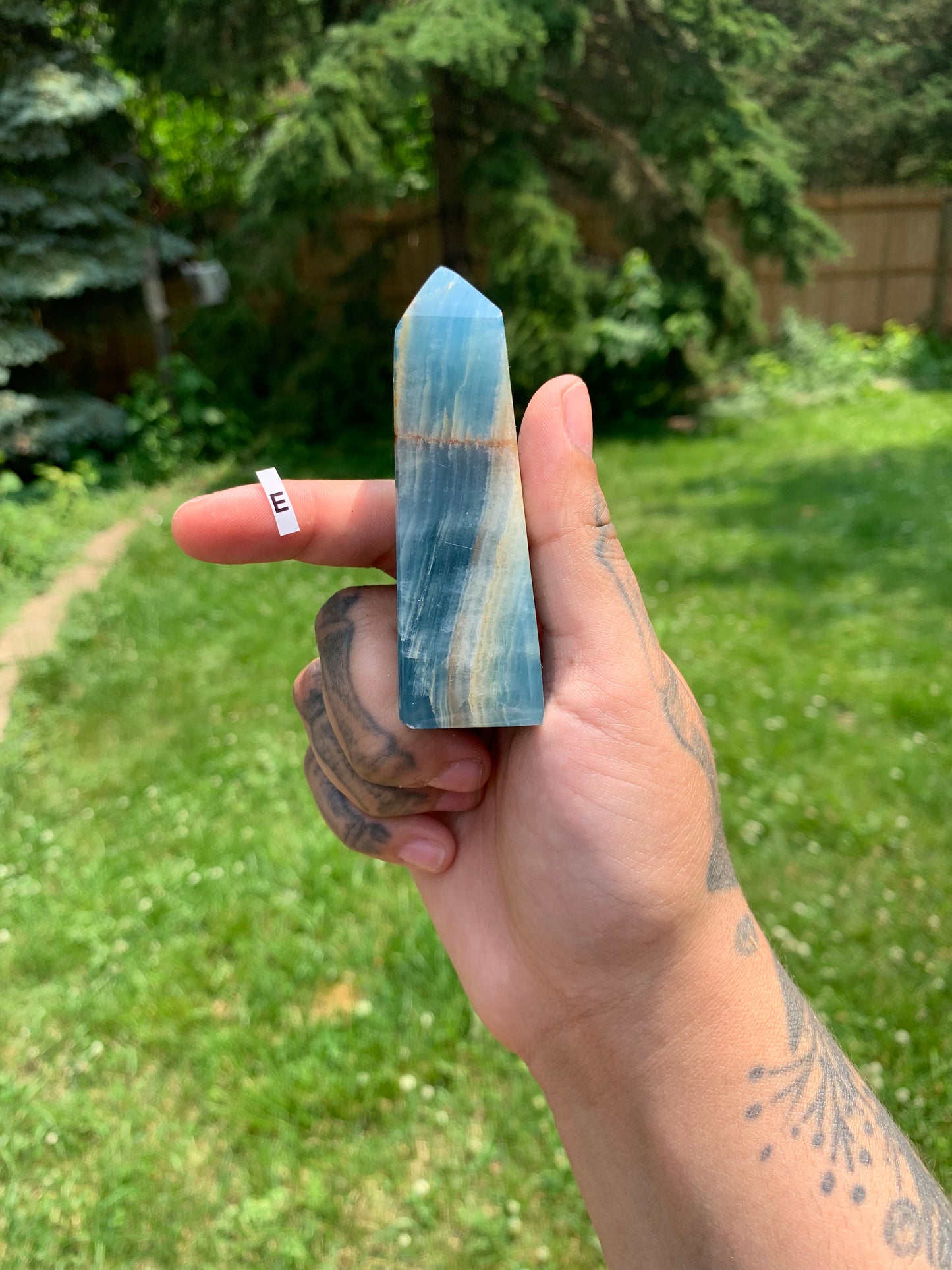 Blue Calcite Obelisk Tower YOU PICK