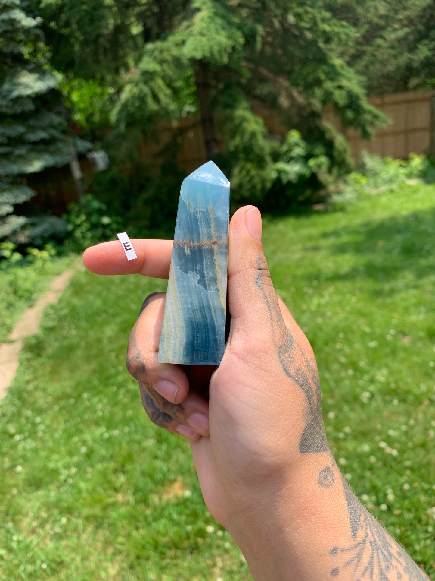 Blue Calcite Obelisk Tower YOU PICK