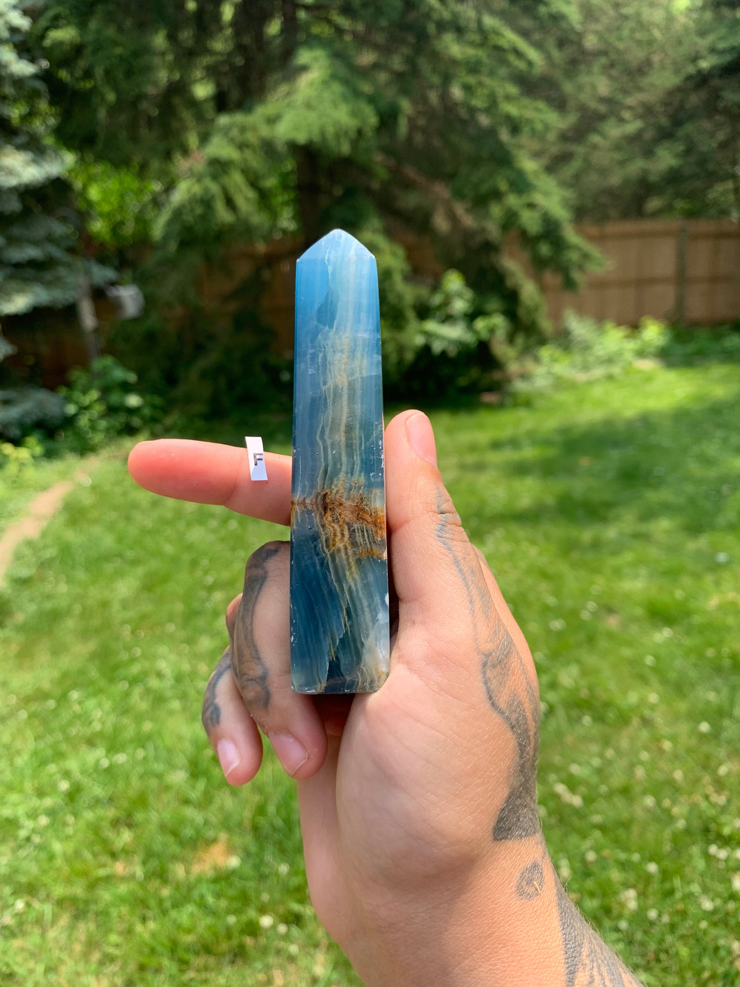 Blue Calcite Obelisk Tower YOU PICK