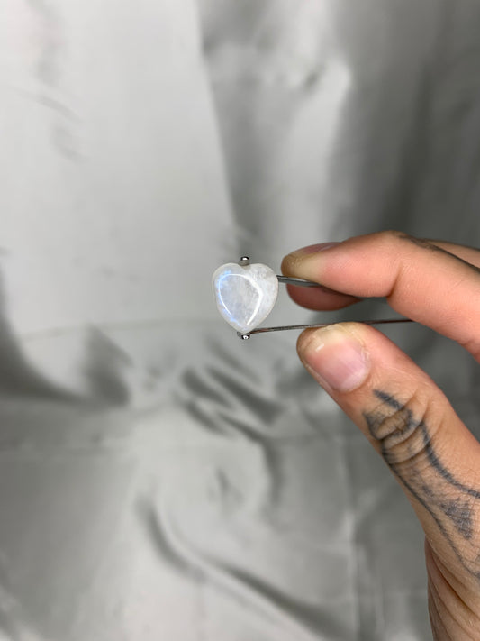 Moonstone Heart Carving INTUITIVELY CHOSEN