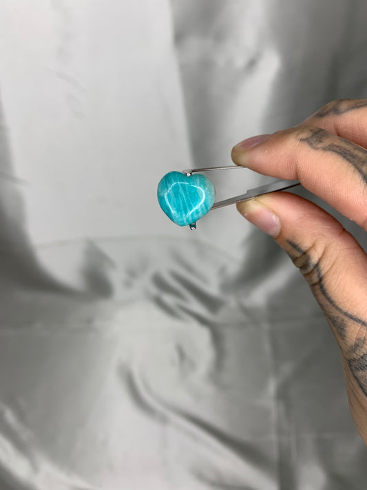 Amazonite Heart Carving INTUITIVELY CHOSEN