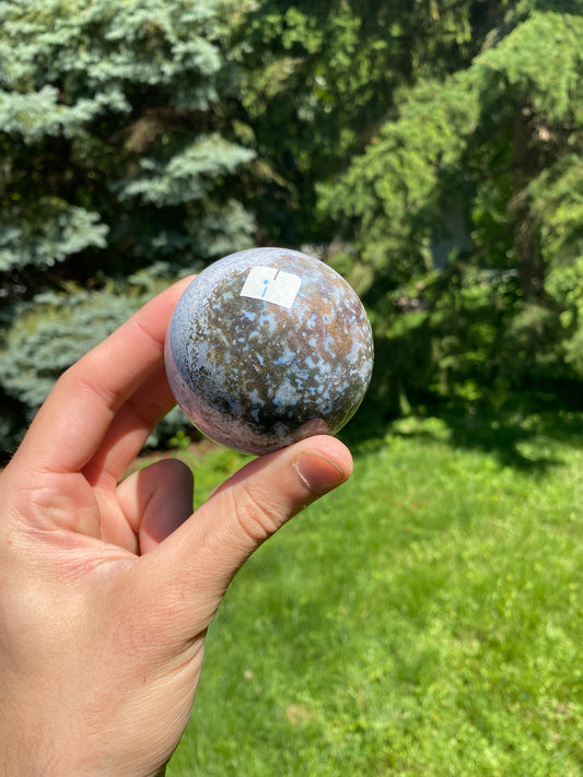 Colorful Moss Agate Sphere